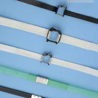 Стреппінг-стрічка (ПП страп лента, ПЕТ) для обв'язки, скоби, пряжка