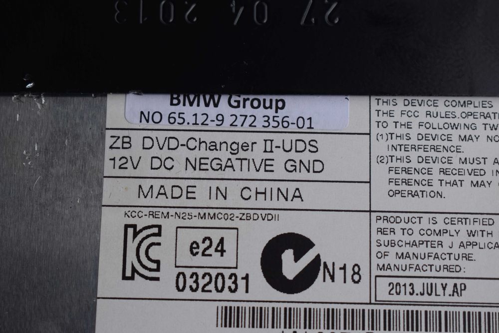 zmieniarka dvd BMW F01 F10 F20 F25 F55 14r. 921.9962