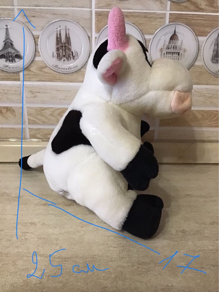 Іграшка інерційна мяка скажена корова бичок