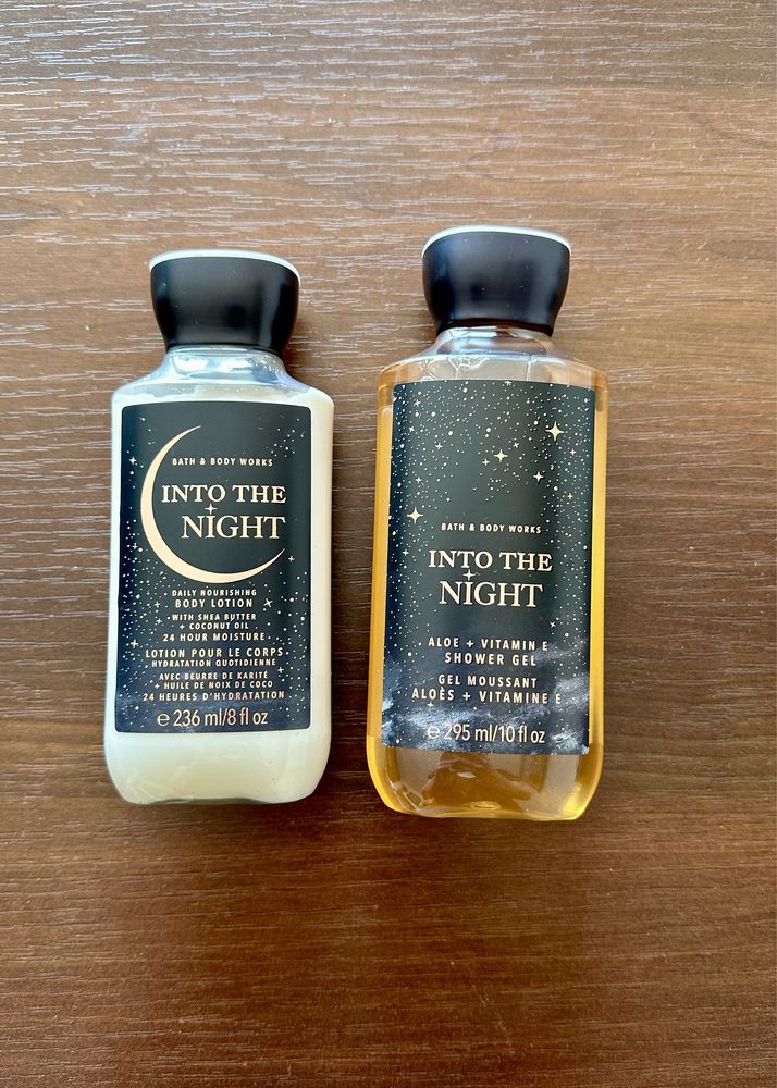 Nowy żel pod prysznic i balsam do ciała into the night bath body works