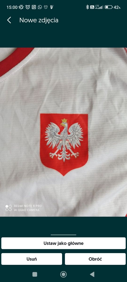 Bluzka poland polska biało czerwona