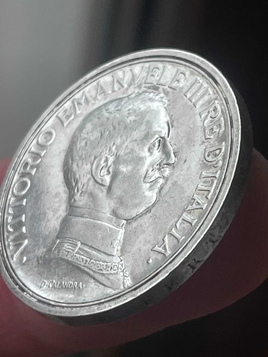 moeda em prata 1914 2L Itália