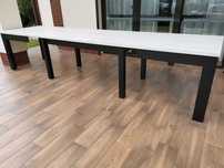 Stół dąb craft biały 8 nóg od 10-26 osób 100 x 250 x 550 cm