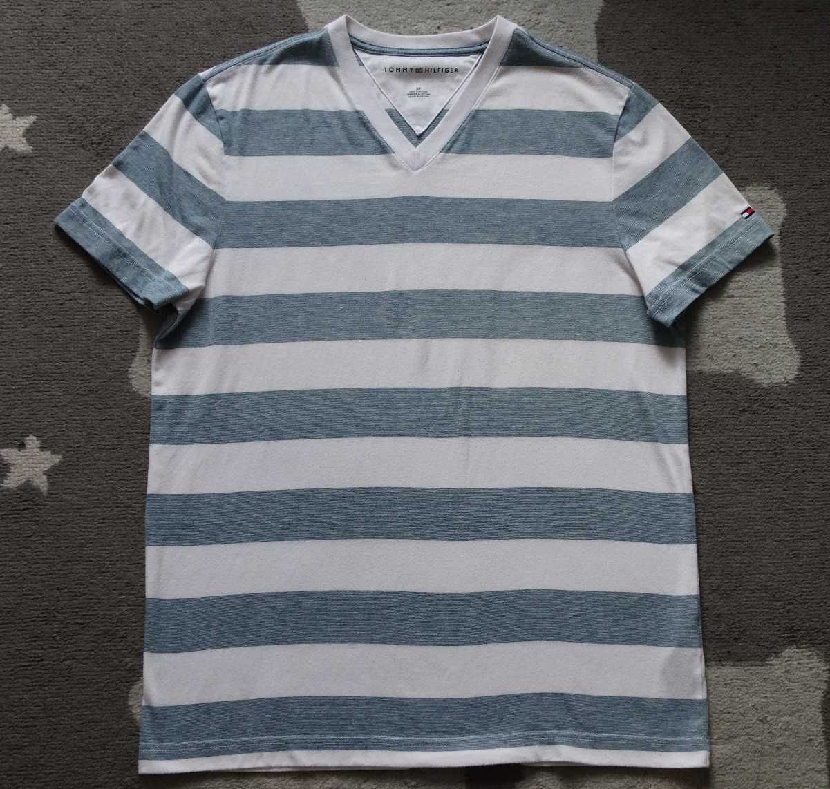 Koszulka Tommy Hilfiger rozmiar w pasy paski t-shirt na lato
