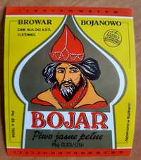 Sprzedam etykietę piwa Bojar z Browaru Bojanowo