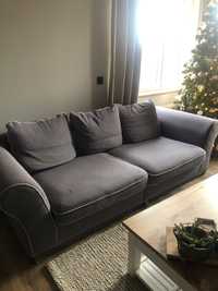 Szary zestaw Kanapa Sofa