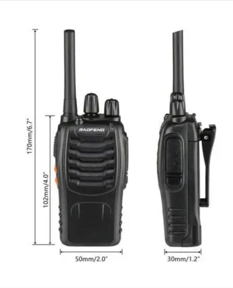 2 Рации Baofeng BF-888S type-c зарядка