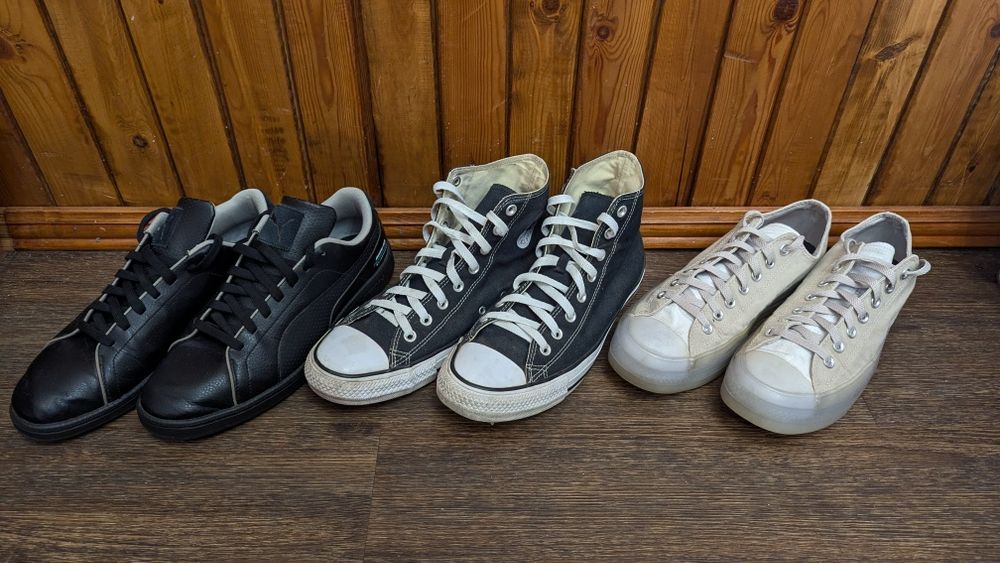Кеды Converse All Star и кроссовки Puma Mercedes AMG