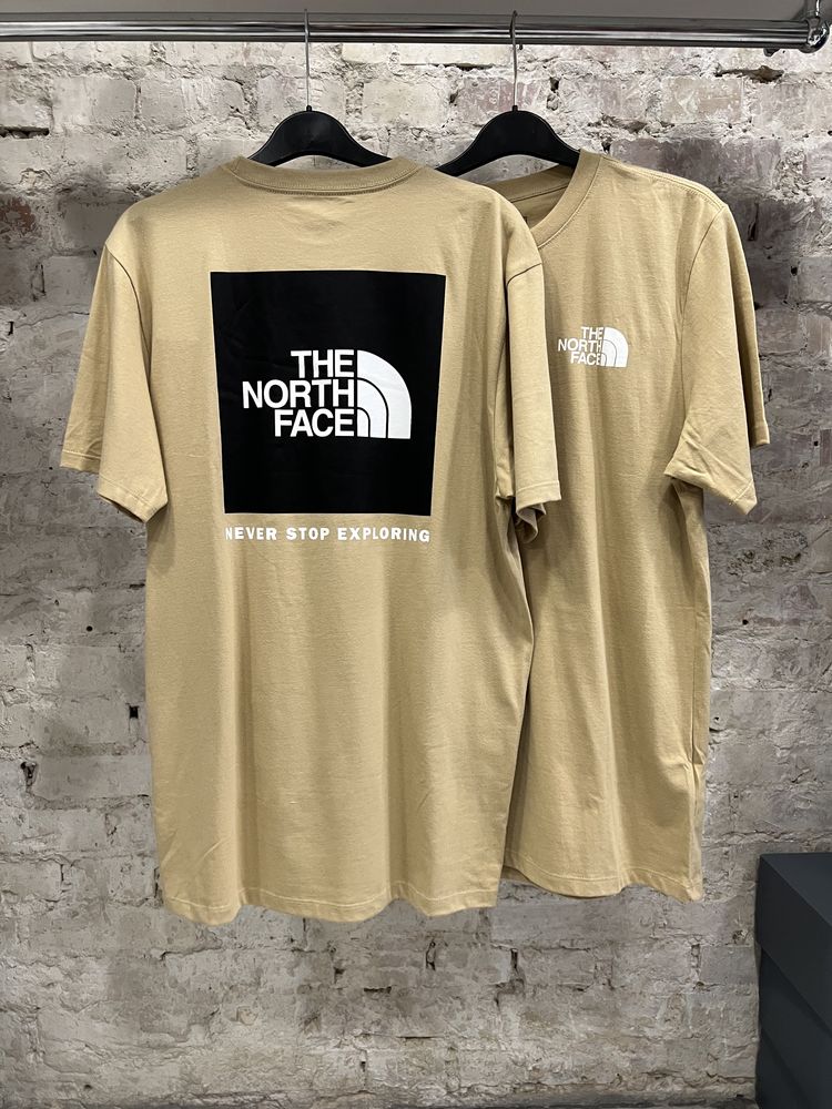 Футболка The North Face Box Logo оригінал, нова, бежева