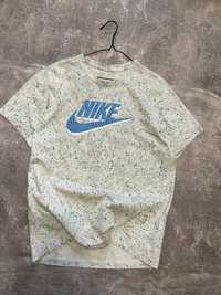 Футболка Nike big swoosh logo print tye dye