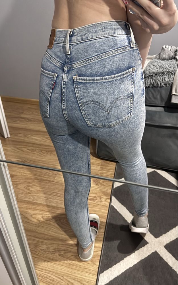 Jeansy levi’s damskie wysoki stan