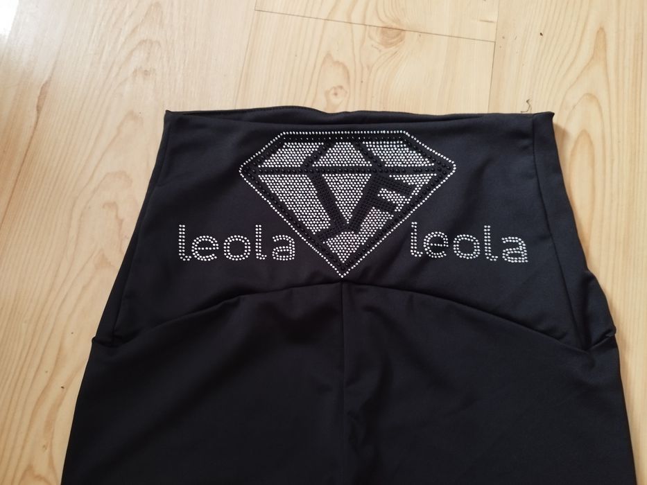 Wyszczuplające legginsy cekiny holo S