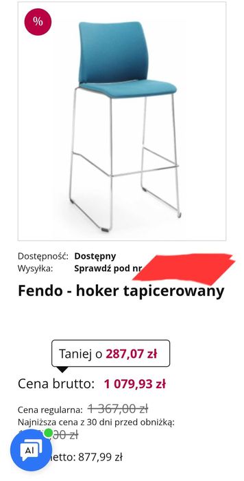Krzesła Hoker Tapicerowane