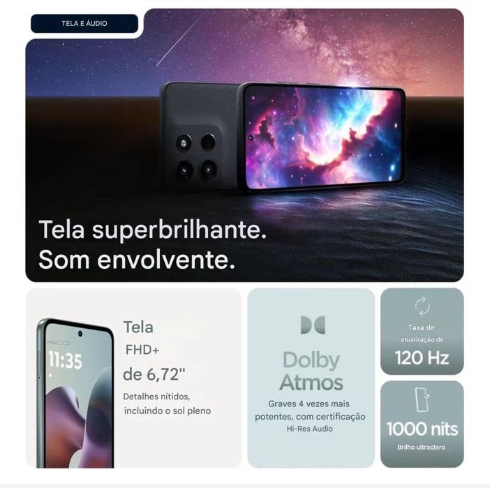 Smartphone MOTOROLA G56 5G NOVO (6.7'' - 8 GB - 512 GB - Cinzento)