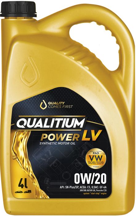 Olej silnikowy QUALITIUM POWER LV 0W/20 4L