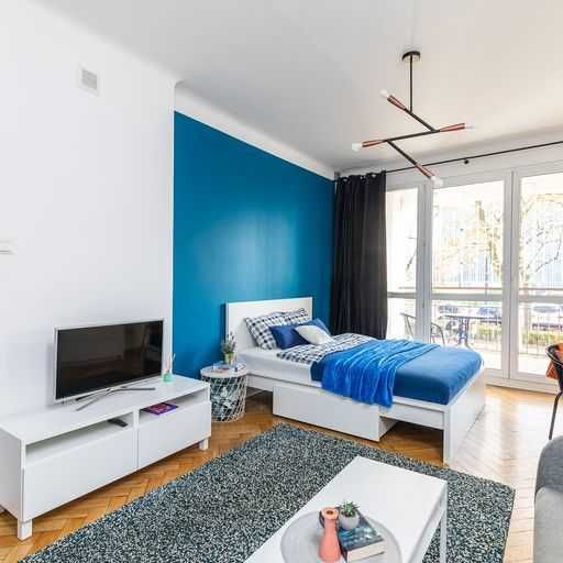 2 pokoje, apartament z loggią w Śródmieściu, ul. Lewartowskiego