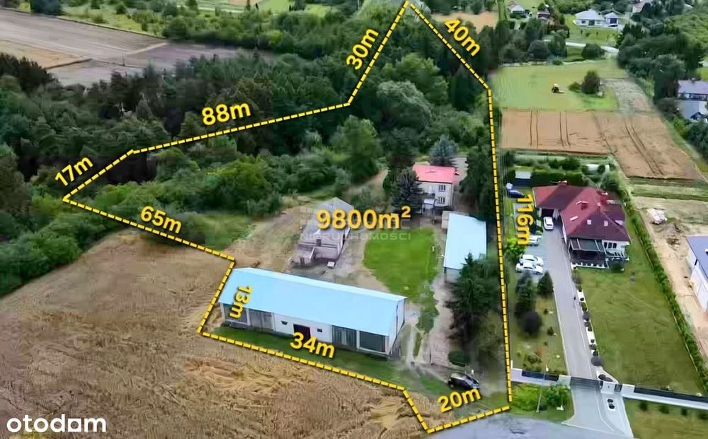 Urokliwe Siedlisko z wąwozem na sprzedaż