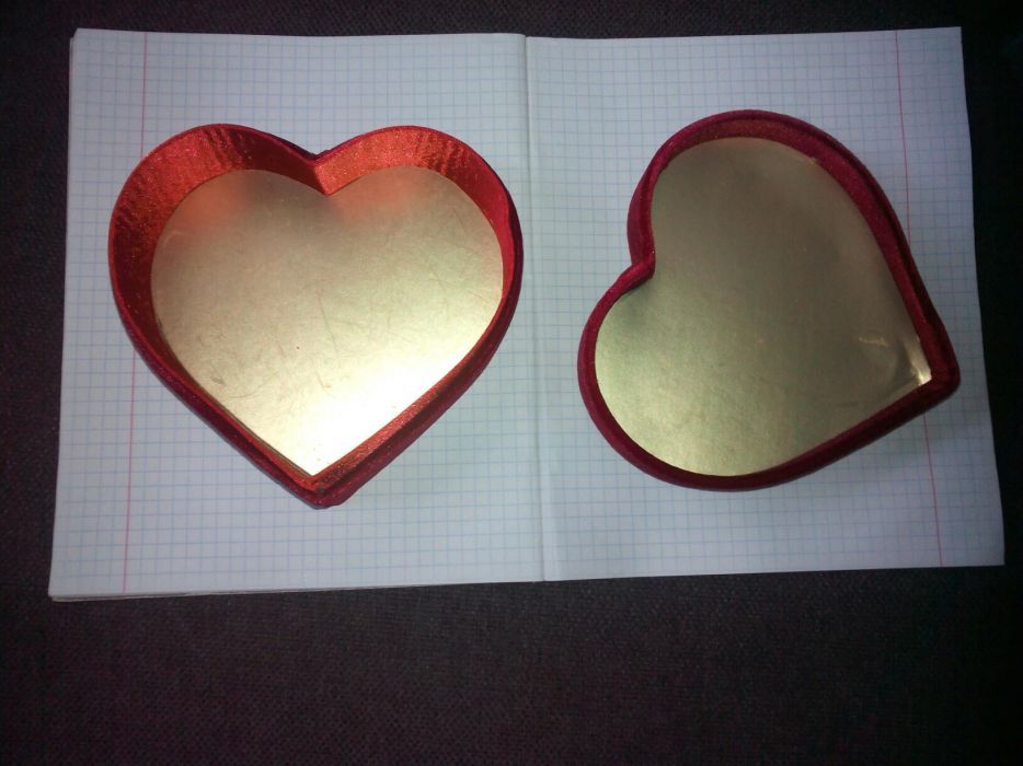 Коробки ввиде серда