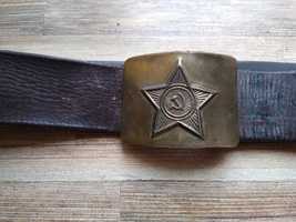 Pas wojskowy przedwojenny rosyjski klamra gwiazda