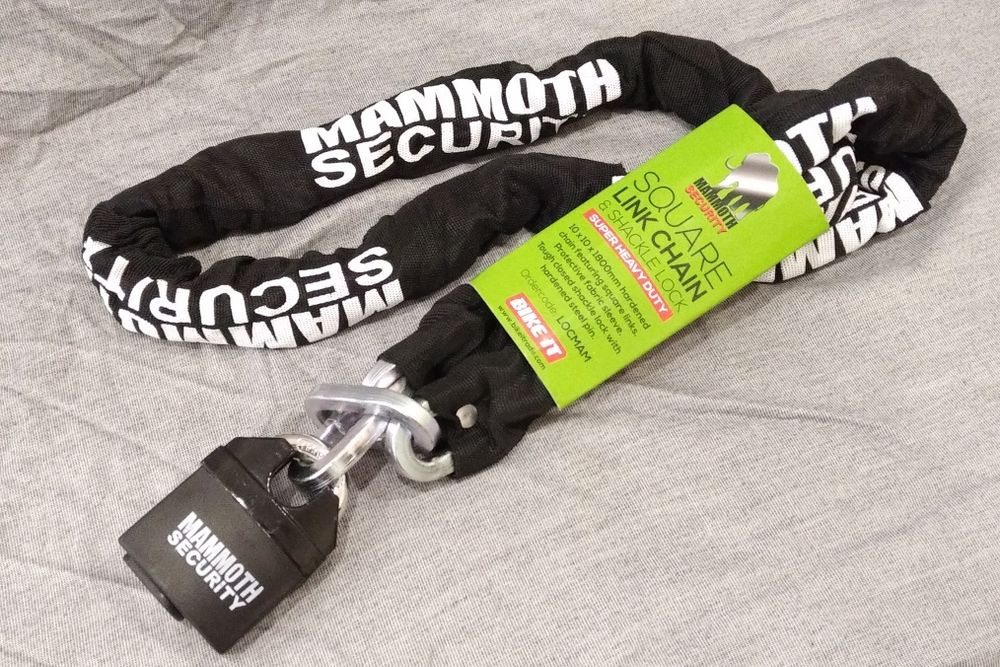 Aloquete + corrente grande heavy duty cadeado mota moto