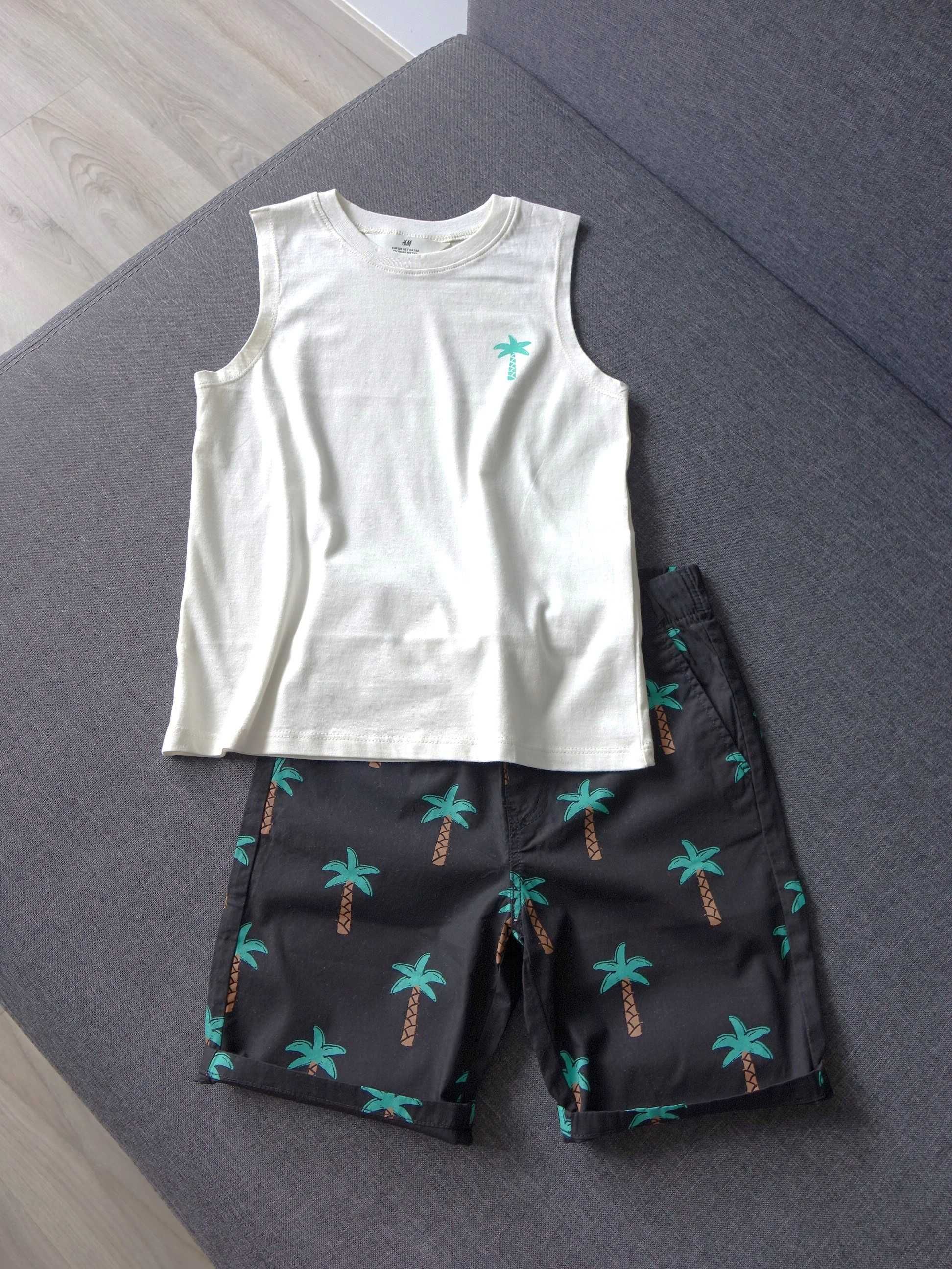 Bawełniany komplet chłopięcy H&M r.128
