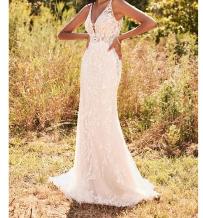 Suknia ślubna rybka Lilian west 66183 Justin Aleksander 40 42