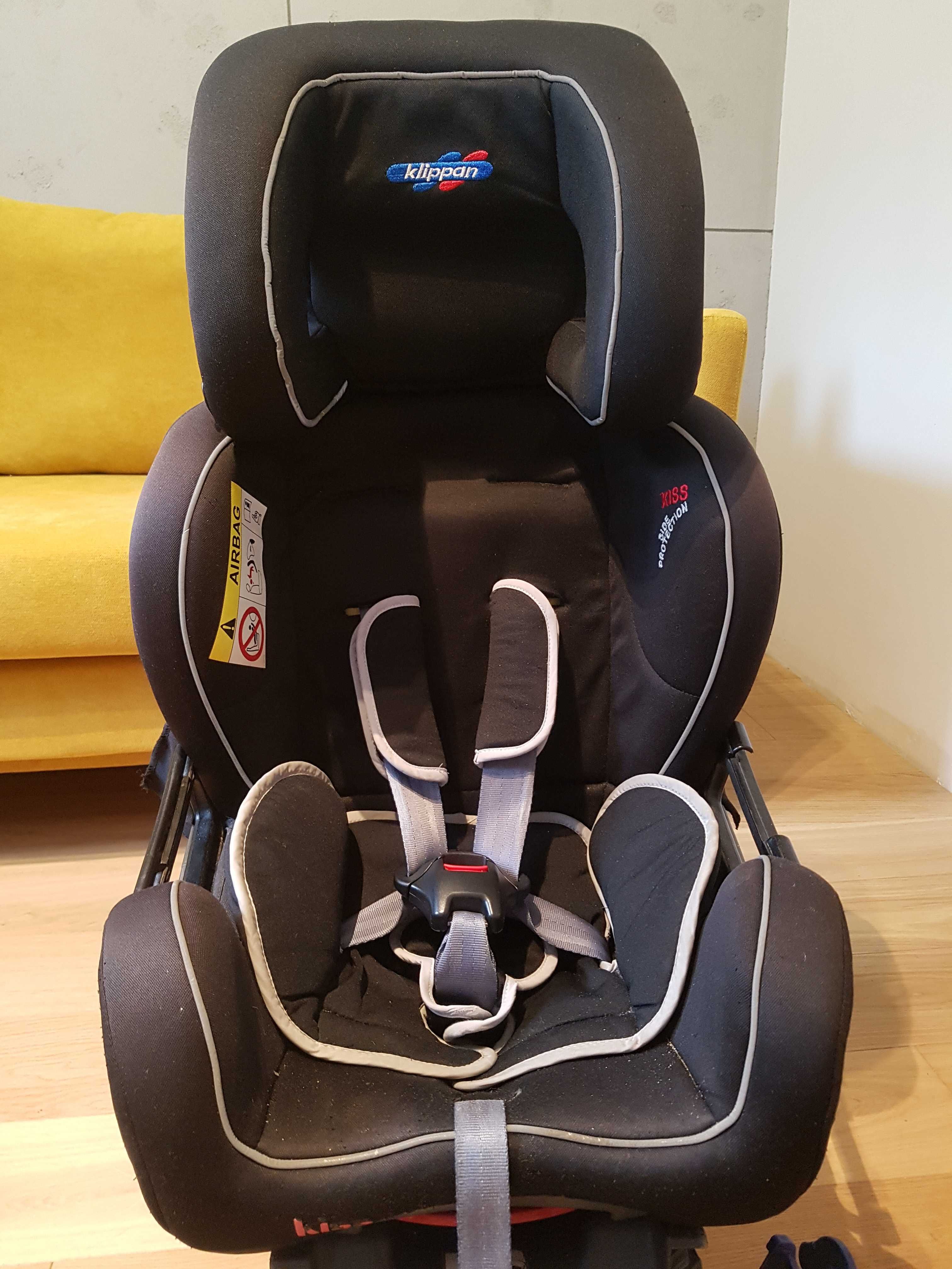 Fotelik samochodowy klippan kiss 2 plus pasy i isofix