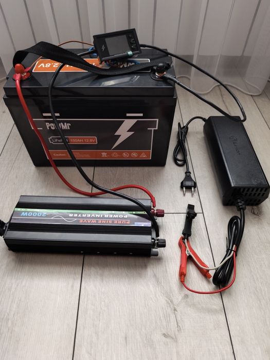 Комплект резервного живлення lifepo4 150 Ah інвертор зарядне wifi