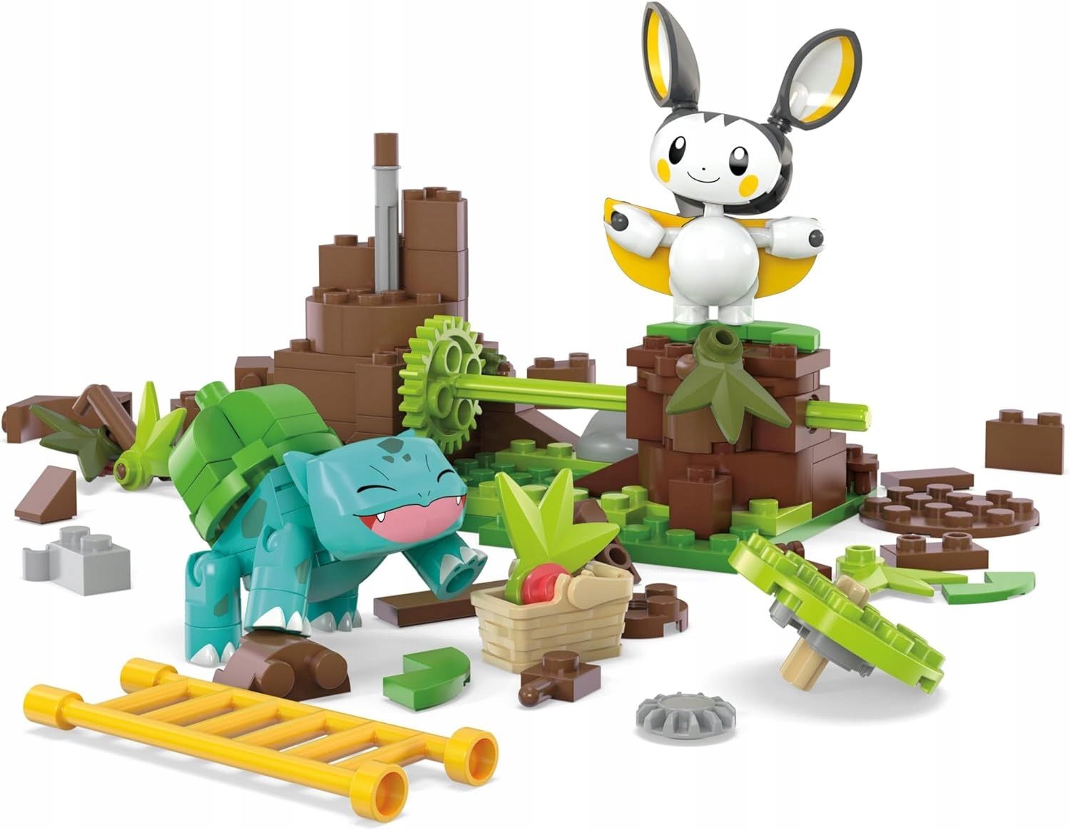 klocki mega pokemon zaczarowany las emolgi i bulbasaura 194el