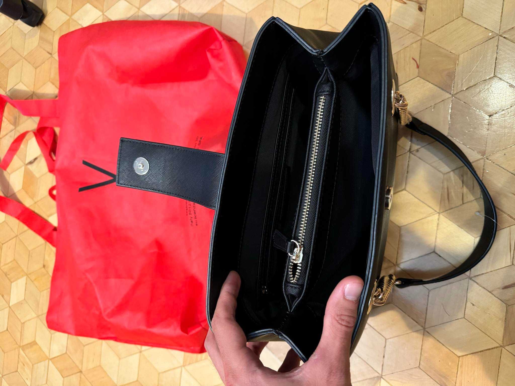 torebka Mario Valentino czarna złota + dustbag
