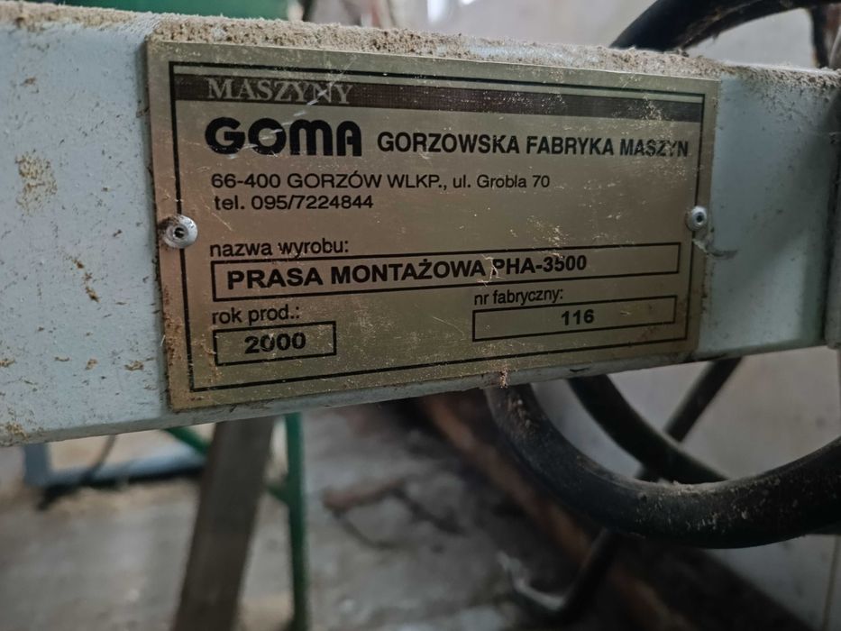 prasa hydrauliczna montażowa PHA  3500 Najniższa cena