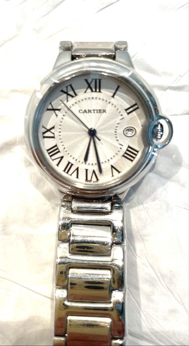 Relógio Cartier baloon em aço movimento quartzo novo