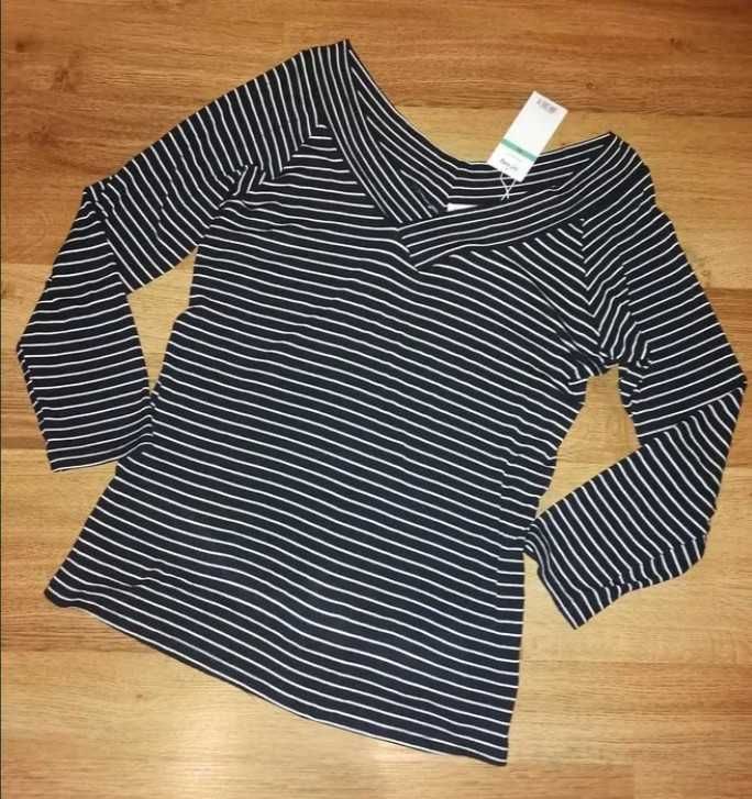 SINSAY zgrabny sweter paski NOWY XL