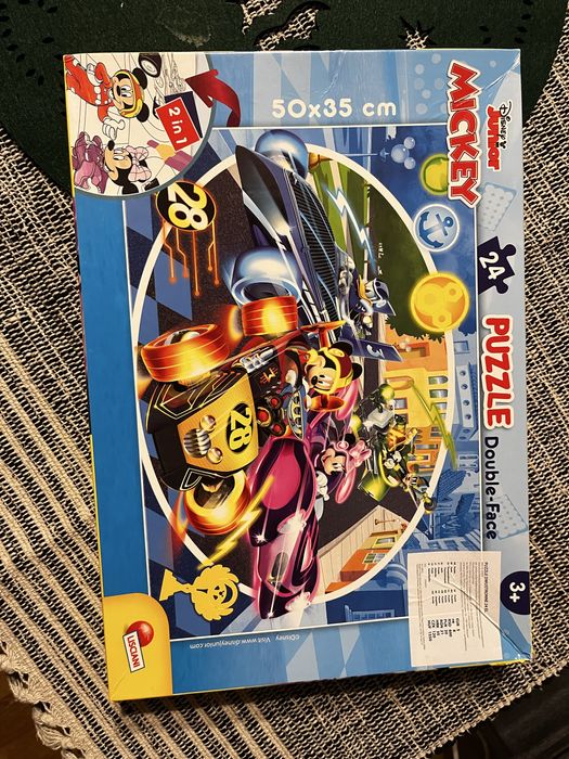 Puzzle disney junior mickey 2 w 1 dwustronne