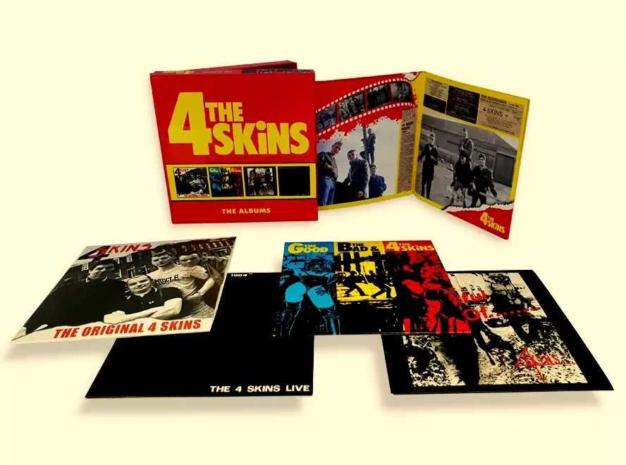 The 4 SKINS  4 X CD BOX Punk Rock Oi Skinhead