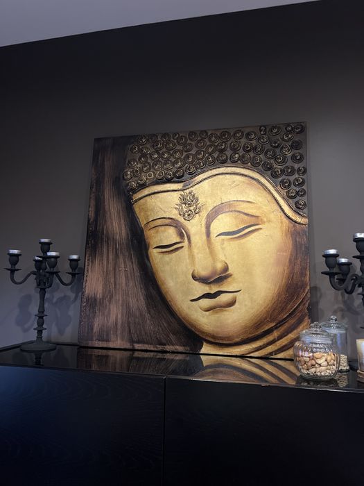 Quadro Budah tons dourados