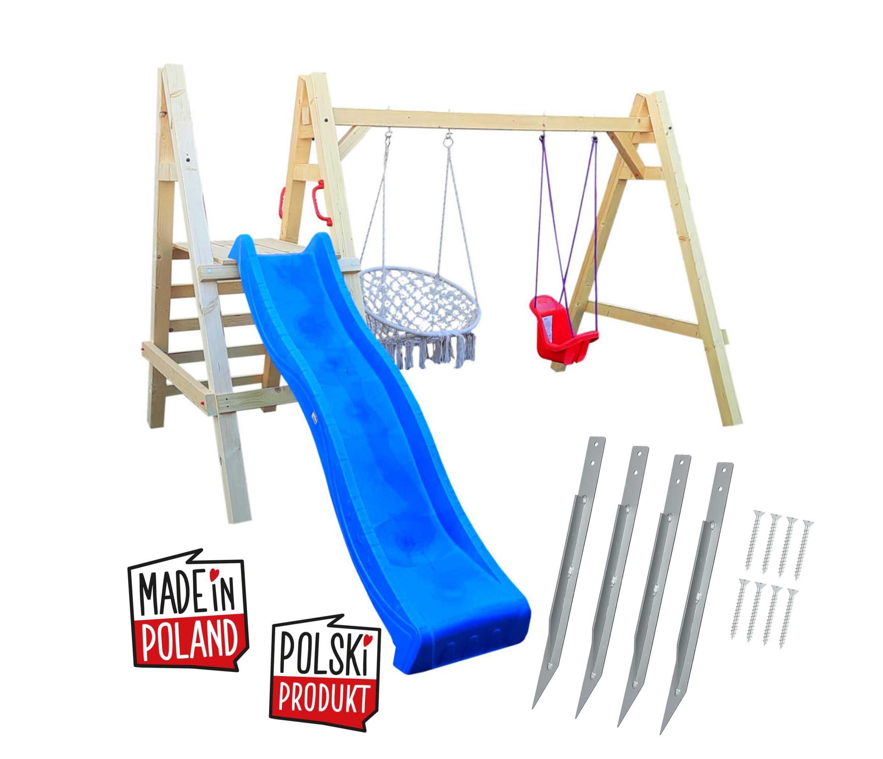 Plac Zabaw do Ogrodu MONO2.0 Platforma ze Ślizgiem KANTÓWKA9X9CM