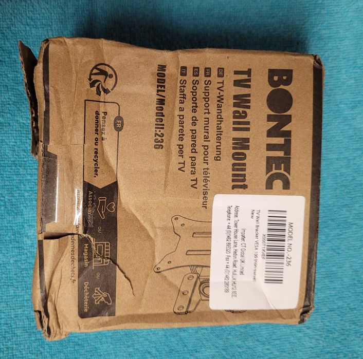 2x uchwyt ścienny do telewizora bontec model 236.