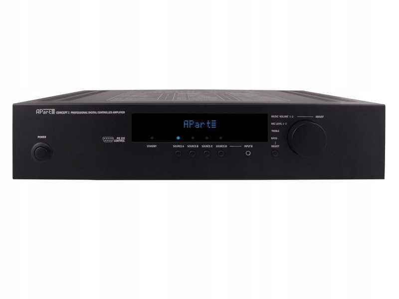 Apart CONCEPT1T 2-strefowy 100V wzmacniacz zintegrowany radiowęzłowy