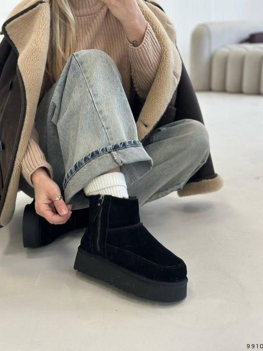 Уги на платформі уги на високій підошві натуральні  2 кольори