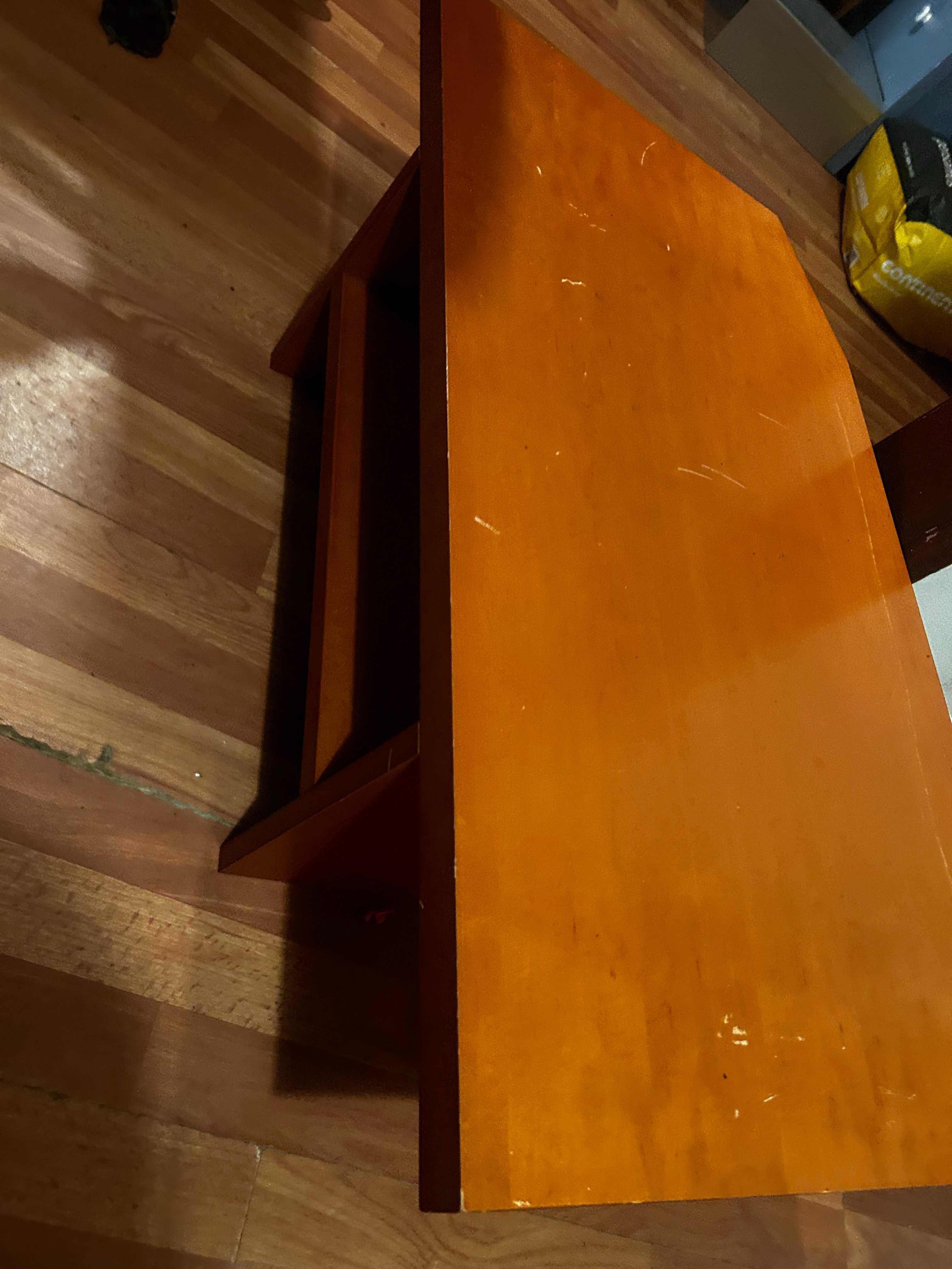 Conjunto de 3 móveis de sala em madeira – usados