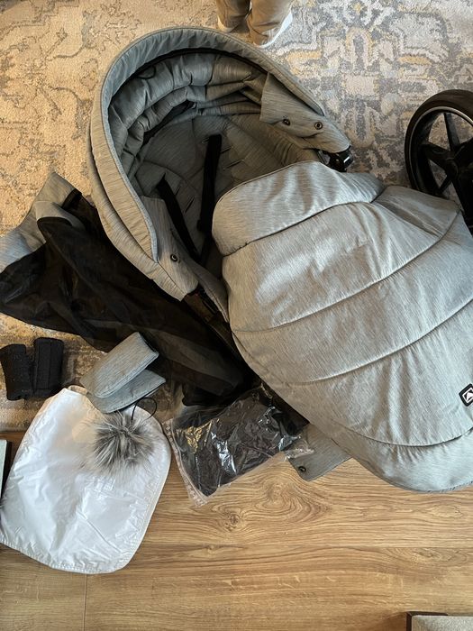 Gleboko spacerowy Wozek 2w1 Adamex belissa mieta gandola spacerowka