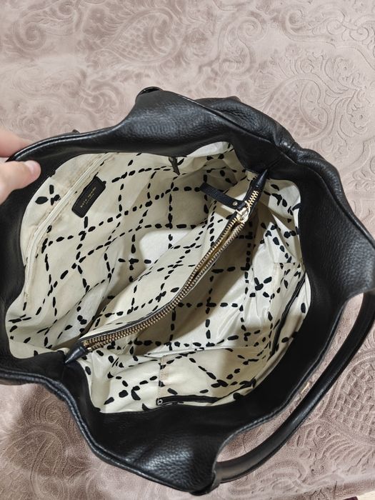Kate Spade torebka na ramię skórzana skóra naturalna czarna vintage