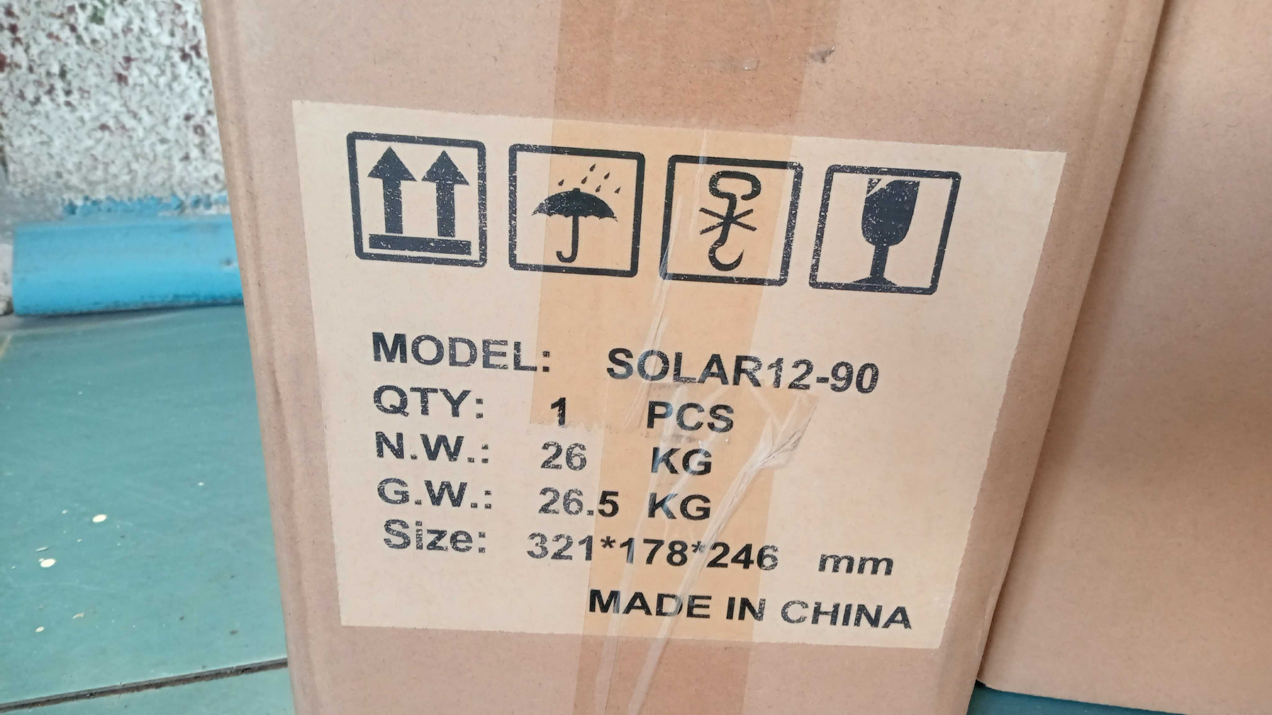 Акумулятор 12V 90Ah для інверторів гелевий (Solar12-90) Eagle
