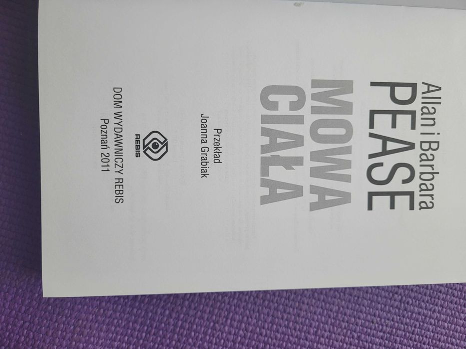 Mowa ciała.  Barbara Pease, Allan Pease jak nowa prezent