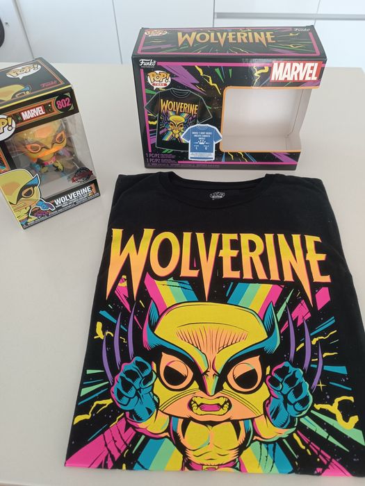 Funko Pop #802 Wolverine + t-shirt edição limitada com caixa
