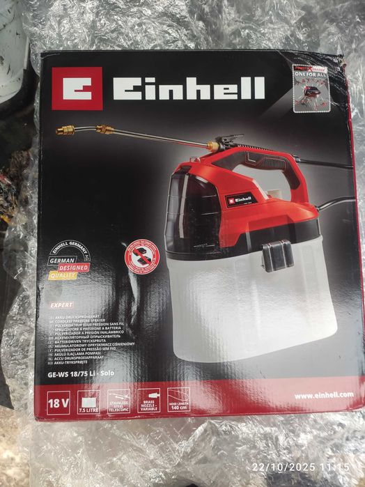 Pulverizador a bateria da Einhell 7.5 litros