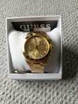 Zegarek męski Guess chrono - złoty