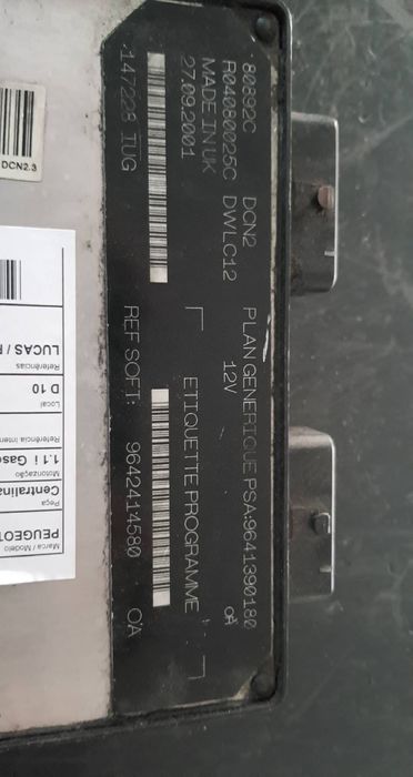 Centralina motor / ECU PEUGEOT 206 (2A/C)