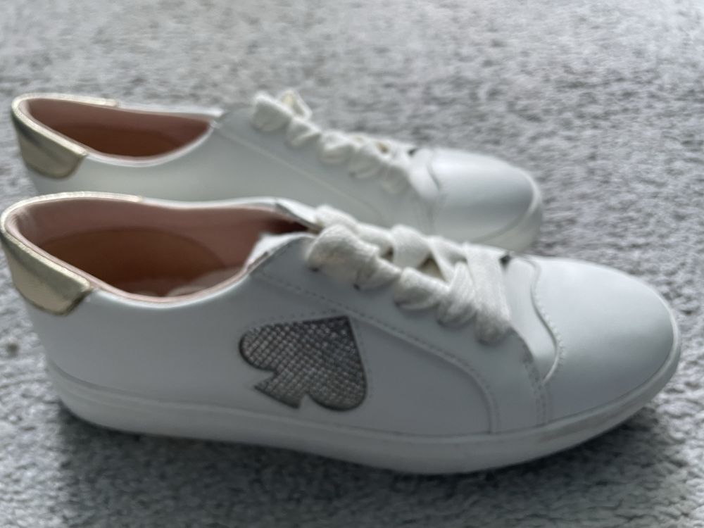 Женские кожаные кеды Kate Spade